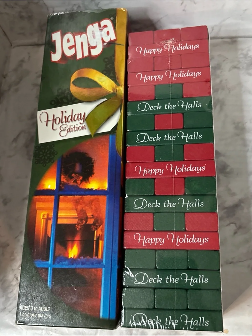 Rare 2007 Jenga Christmas Holiday Special Edition Collectors Sealed New Complete